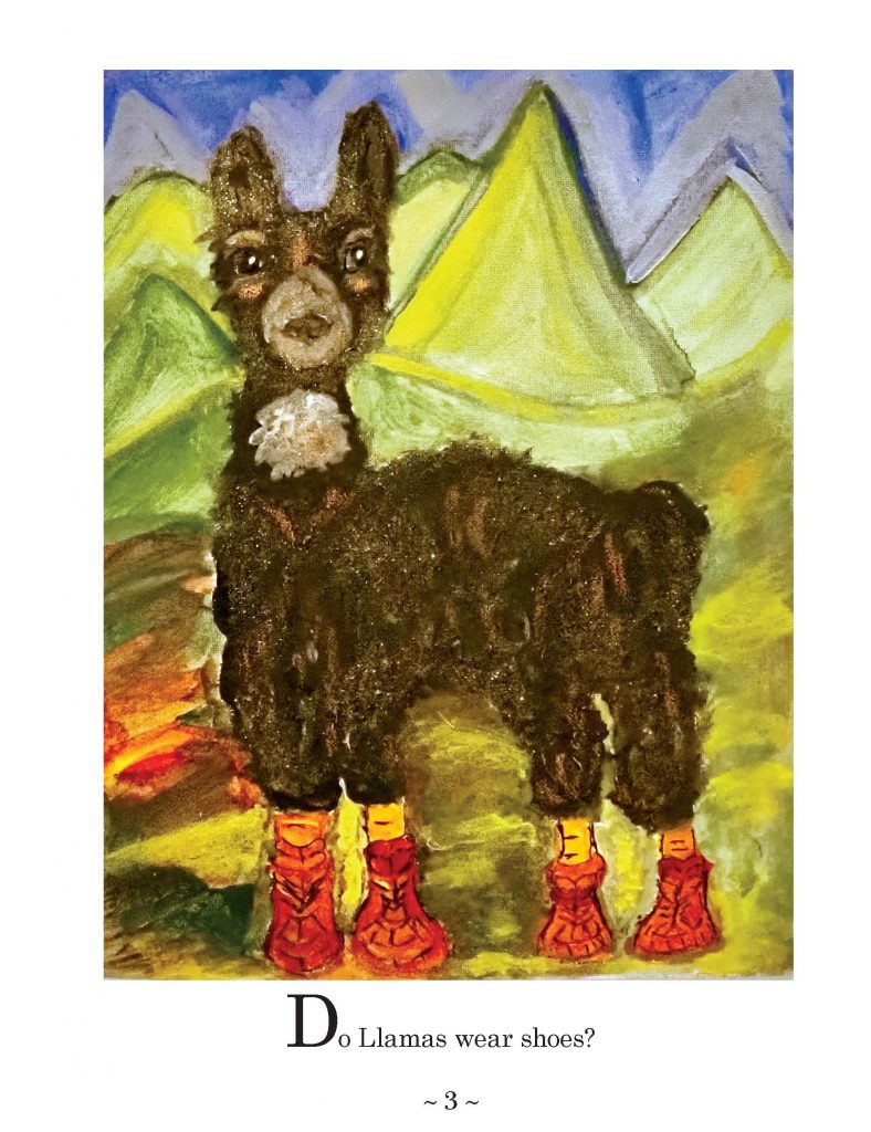 shoes with llamas on them